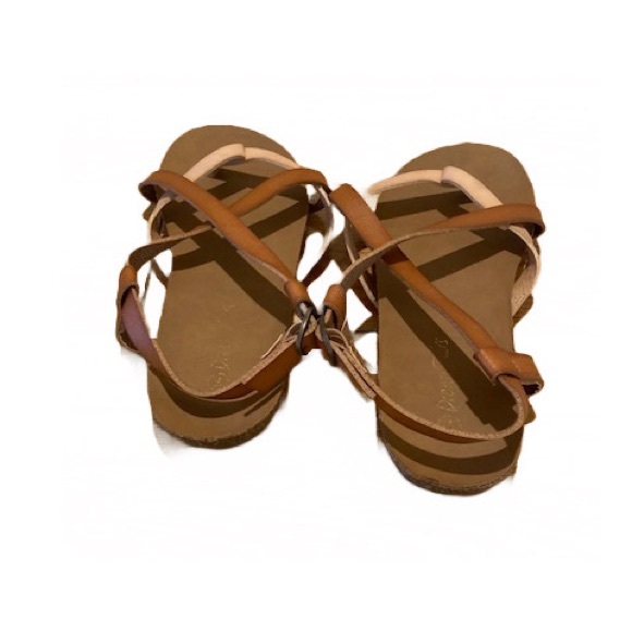 Two Tone Gladiator Sandals - Picture 3 of 3